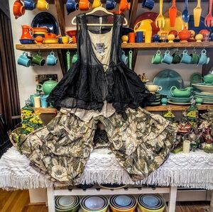 NWTO Ewa I Walla 100% Crinkle Voile Cotton Tie Tunic